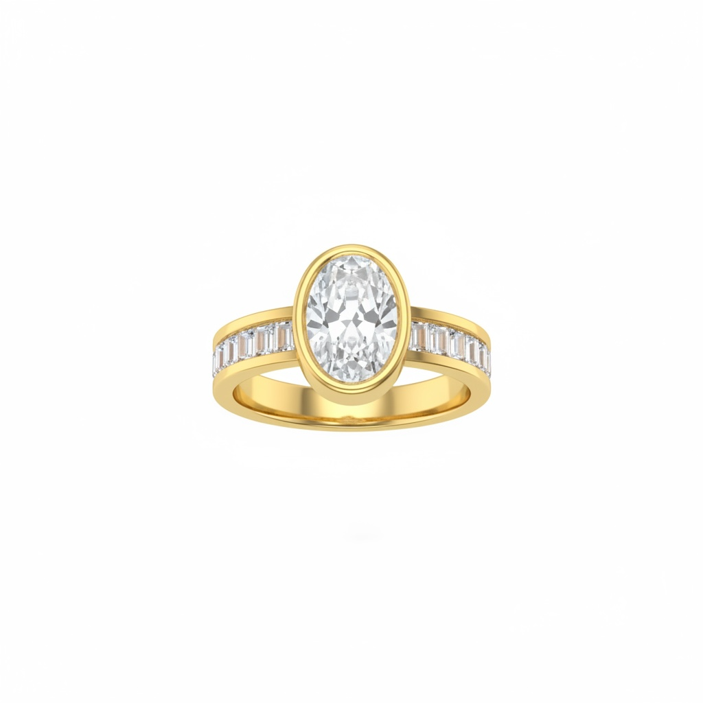 Ovale Baguette Ring