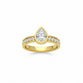 Poire Pavé Ring