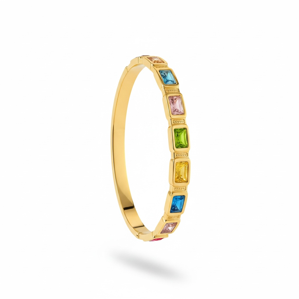 Confetti Gemstone Bangle