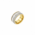 Duo Baguette & Pavé Band Ring