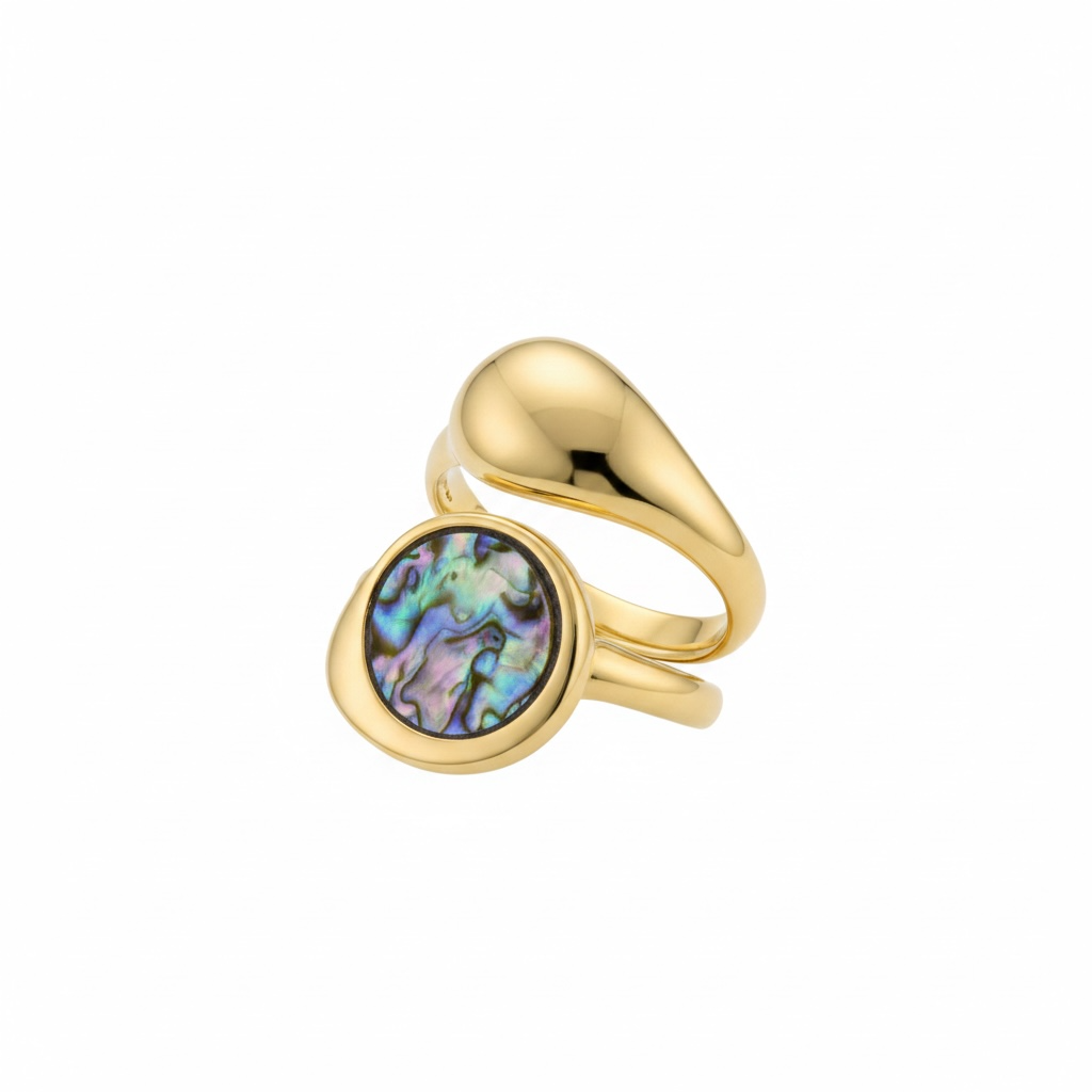 Abalone Aura Bypass Ring